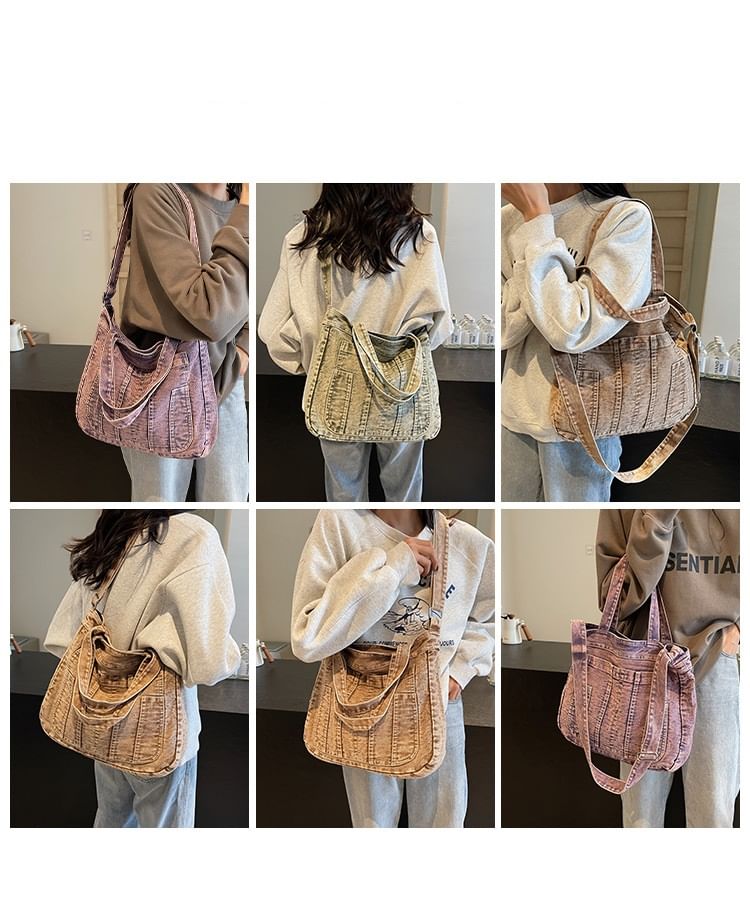 Crossbody Denim Bag Washed