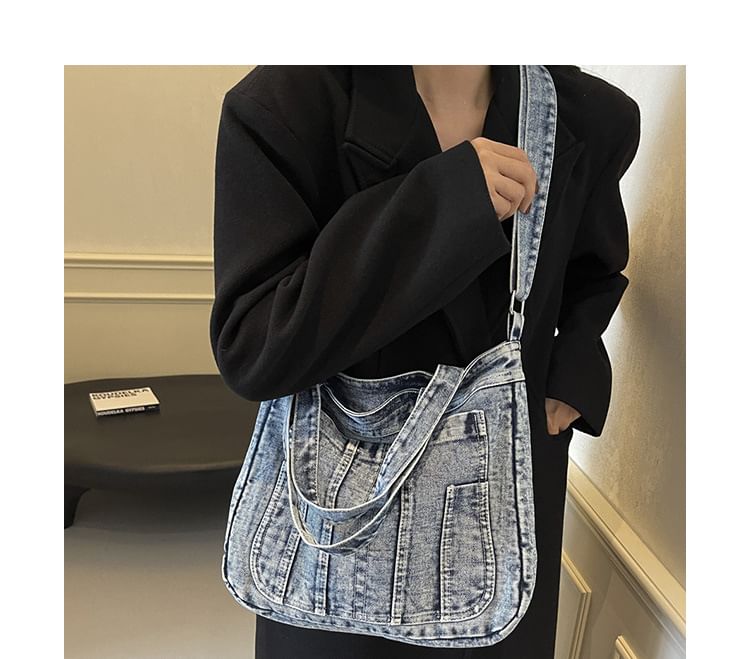 Crossbody Denim Bag Washed