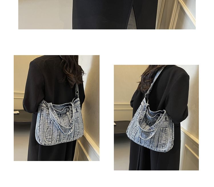 Crossbody Denim Bag Washed
