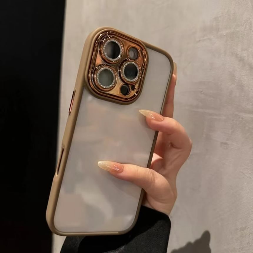 Protection Lens Phone Case Glitter
