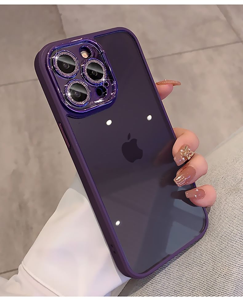 Protection Lens Phone Case Glitter