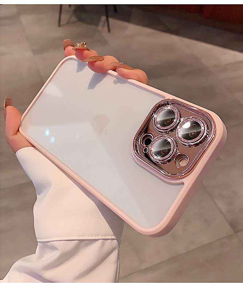 Protection Lens Phone Case Glitter