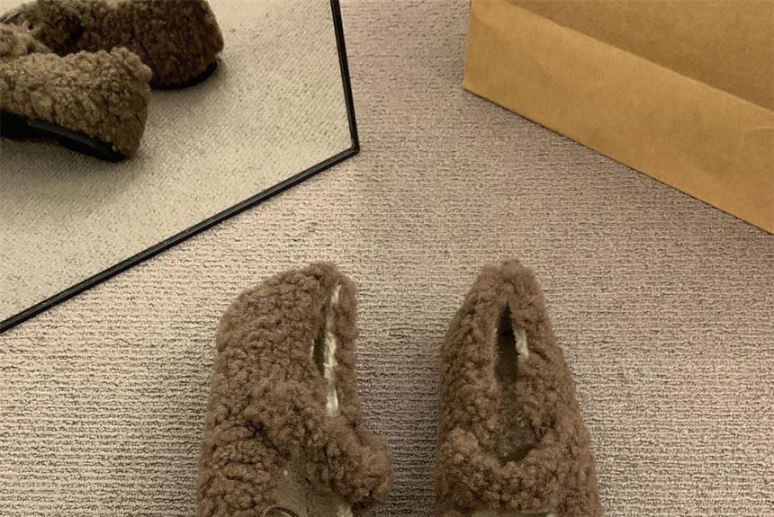 Sample Furry Plain Mary Jane Shoes