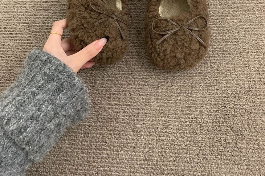 Sample Furry Plain Mary Jane Shoes