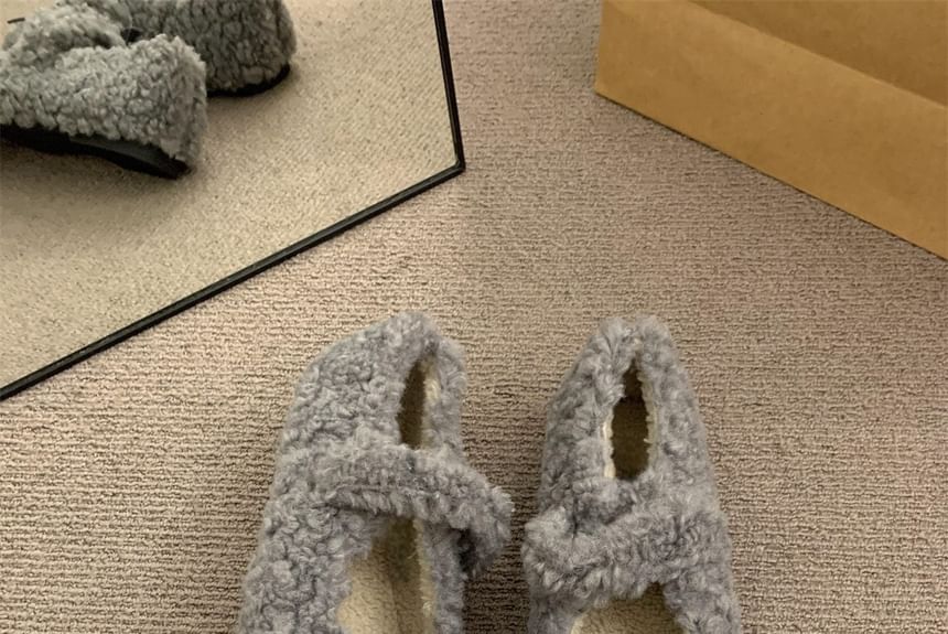 Sample Furry Plain Mary Jane Shoes