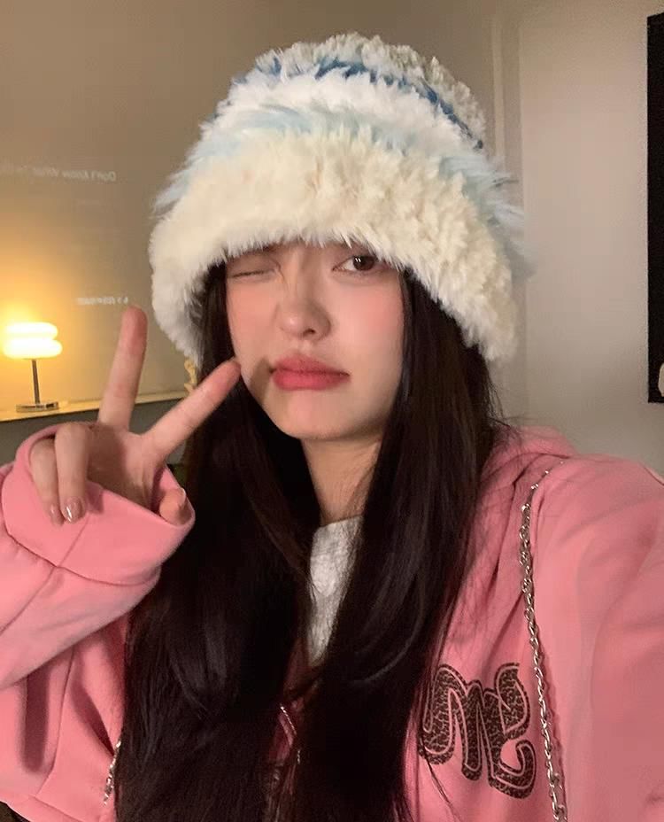 Hat Fluffy Knit