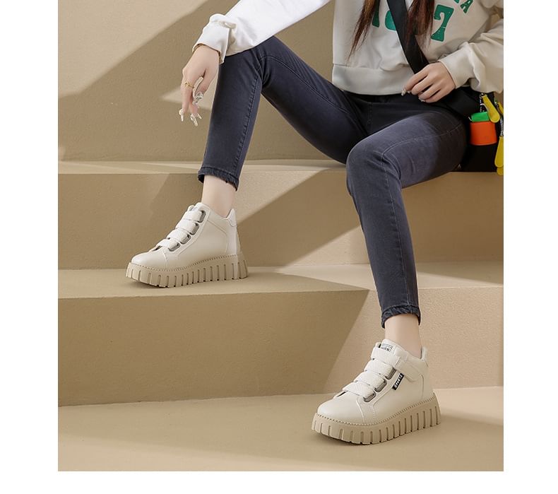 Top Platform Sneakers High Panel