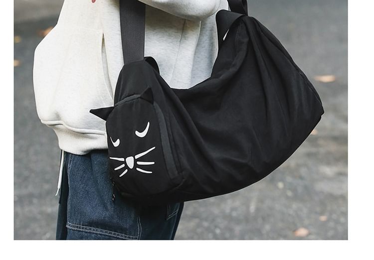 Cat Nylon Bag Messenger Print