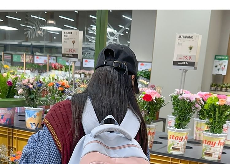 Sample Cartoon Embroidered Nylon Backpack / Tote Bag