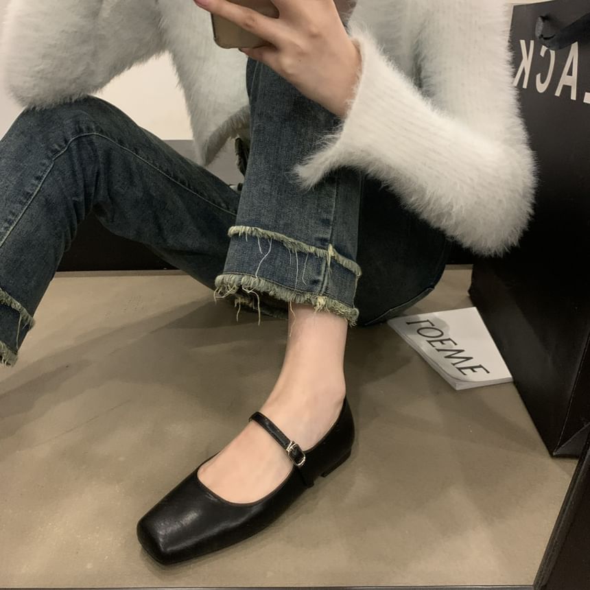 Toe Flats Jane Square Mary