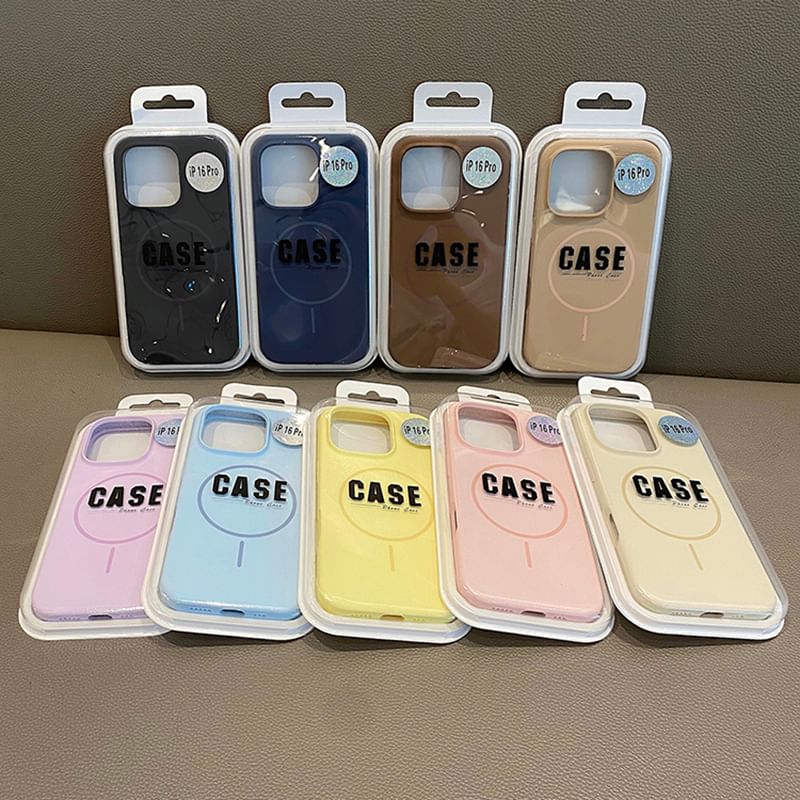 (Compatible Case Magnetic MagSafe) Phone Plain with