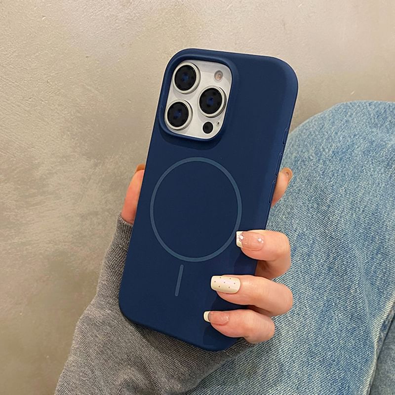 (Compatible Case Magnetic MagSafe) Phone Plain with