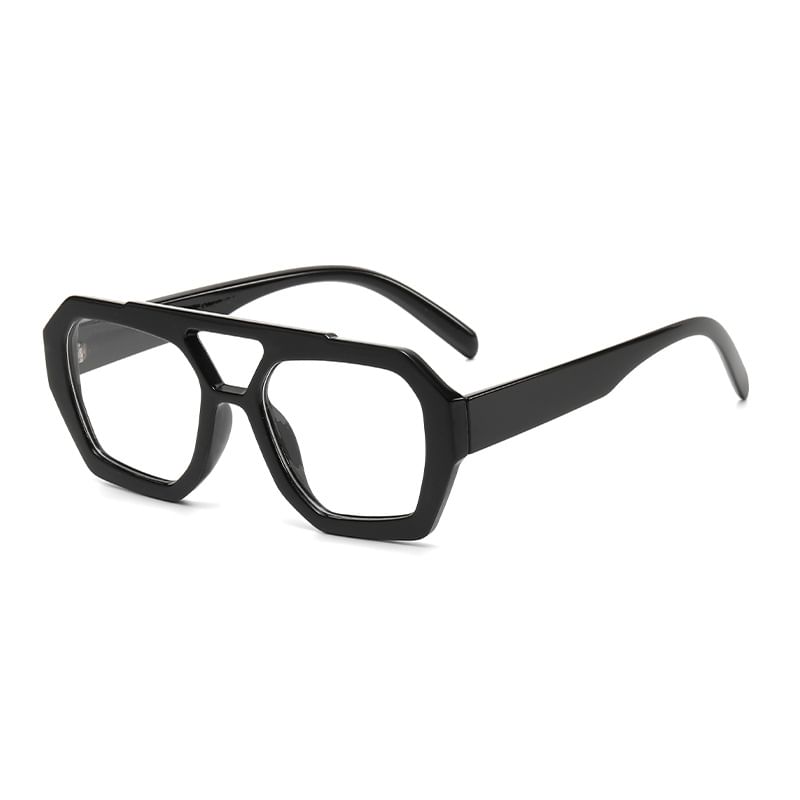 Double Bridge Geometric Sunglasses