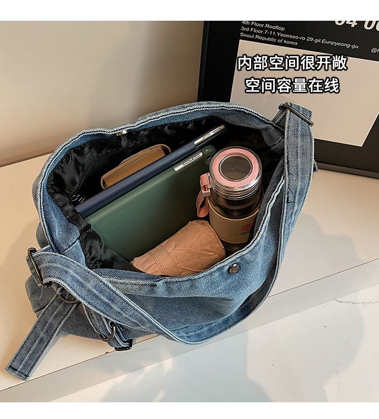 Bag Tote Denim Plain