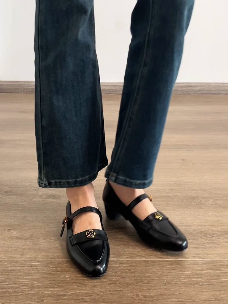 SampleBlock Heel Mary Jane Pumps