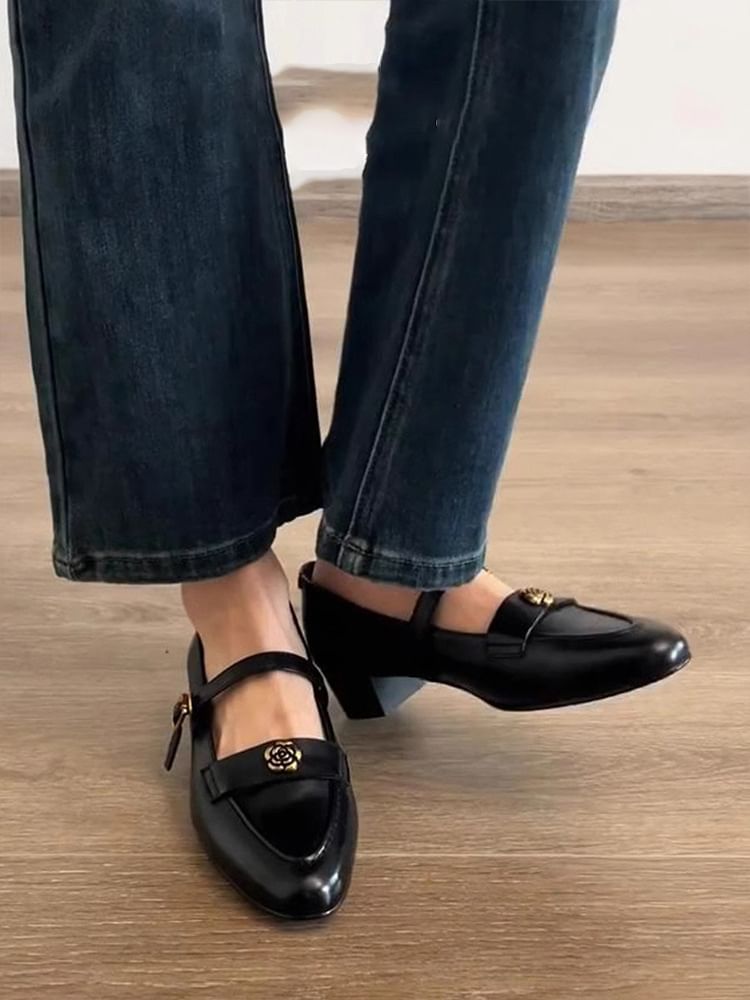 SampleBlock Heel Mary Jane Pumps