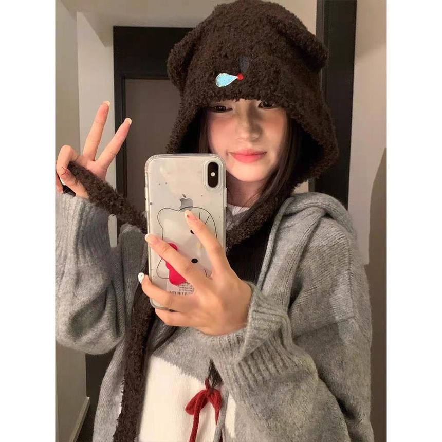 Koala Hat Bonnet Knit