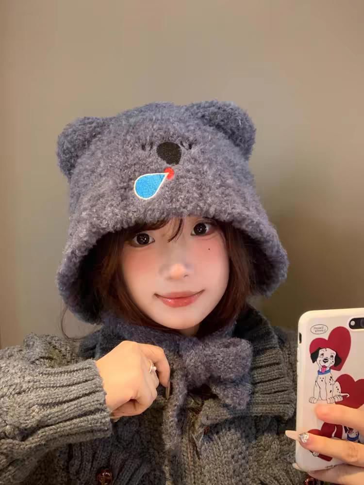 Koala Hat Bonnet Knit