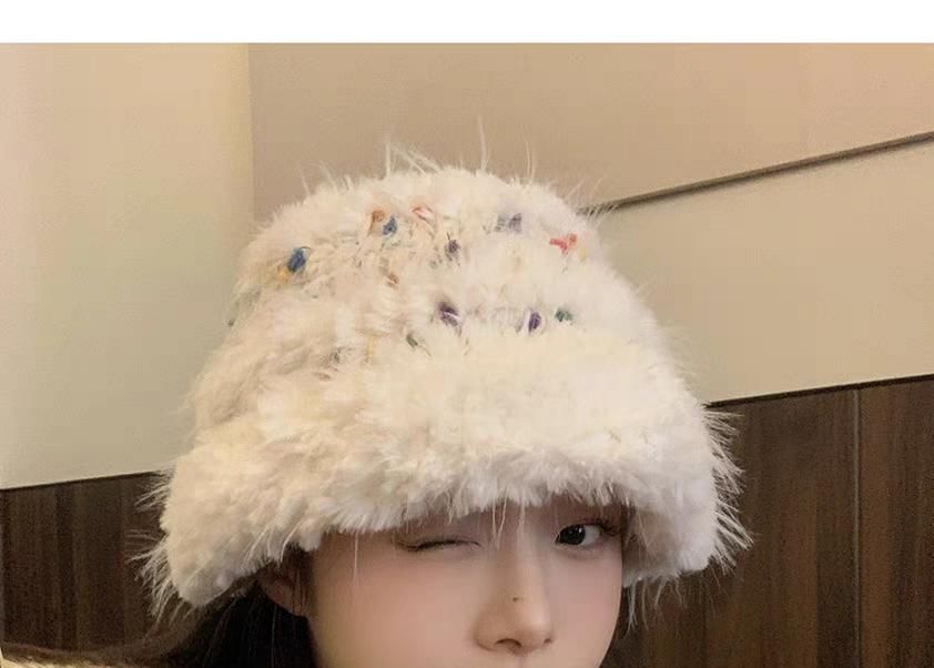 Hat Fluffy Knit Bucket