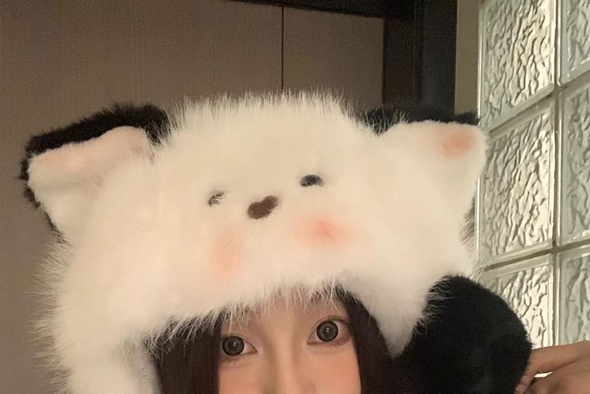 Hat Fluffy Cat Trapper