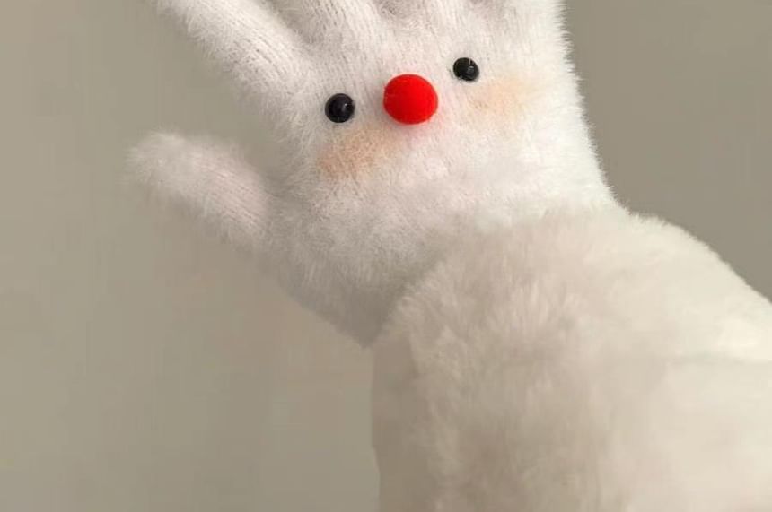 Fluffy Cartoon Gloves