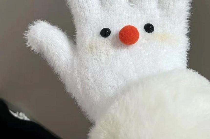 Fluffy Cartoon Gloves