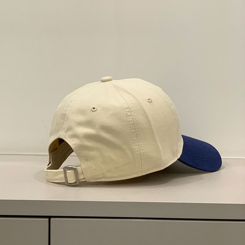 Cap Baseball Two Tone Embroidered Lettering