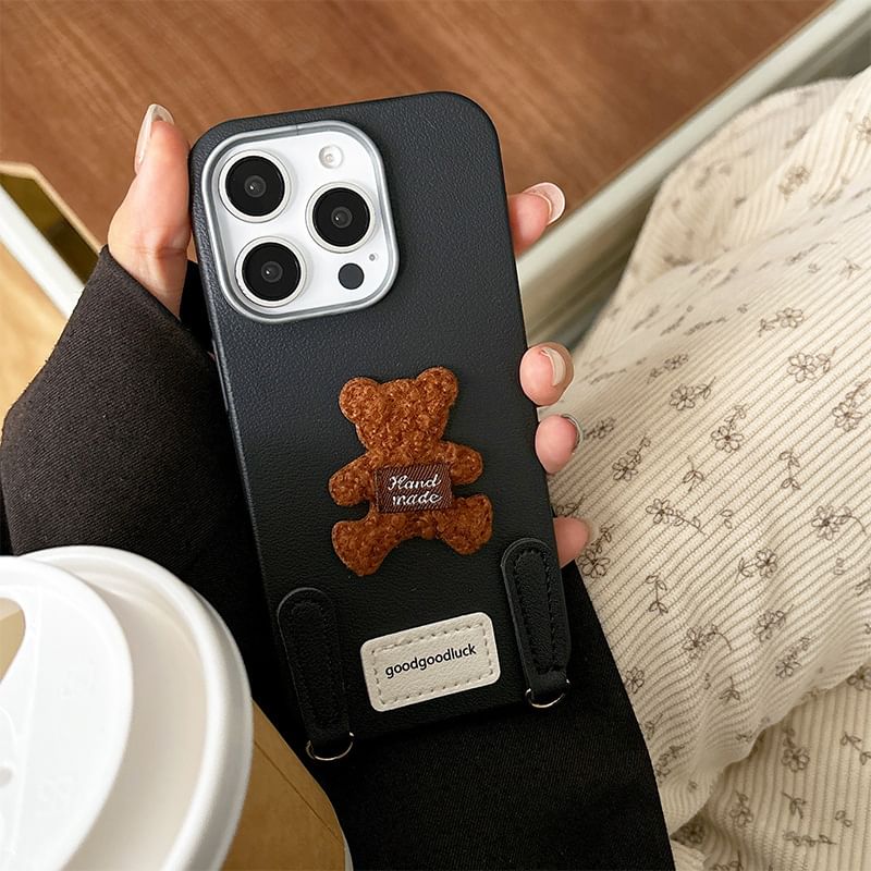 Applique with Phone Case Bear Strap