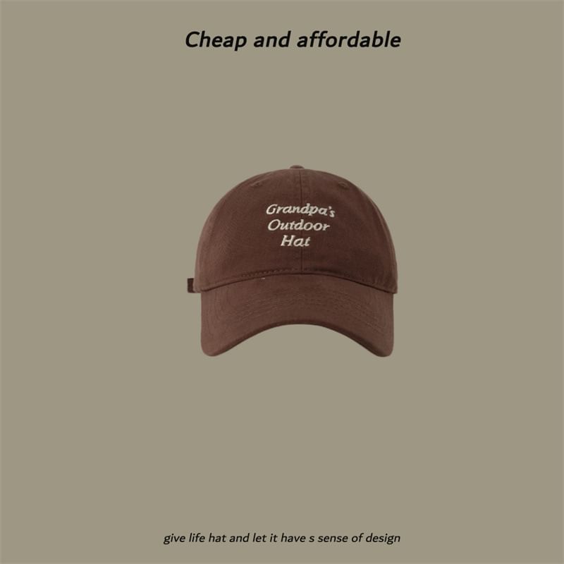 Cap Baseball Embroidered Lettering