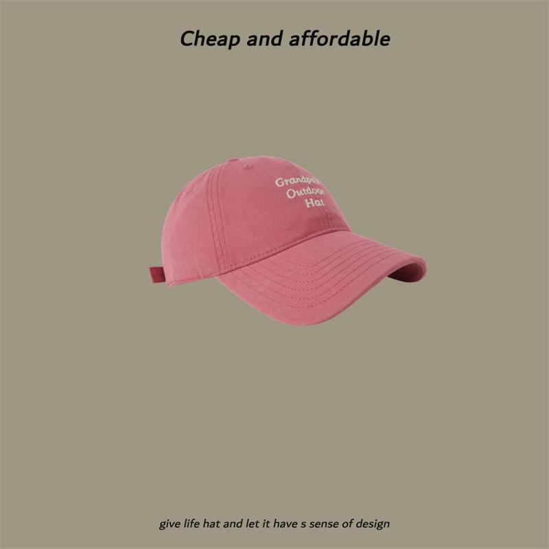 Cap Baseball Embroidered Lettering