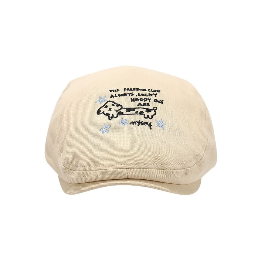 Newsboy Hat Cartoon Embroidery