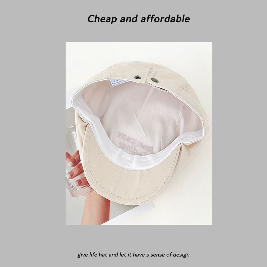 Newsboy Hat Embroidery Cartoon