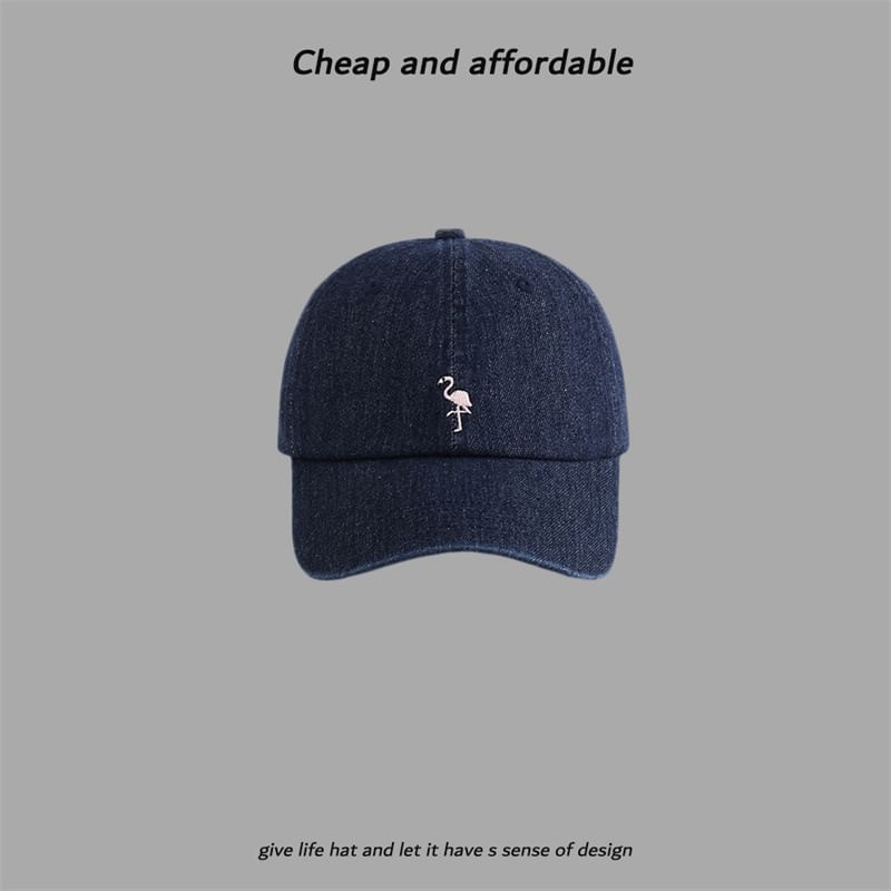 Cap Embroidered Baseball Flamingo