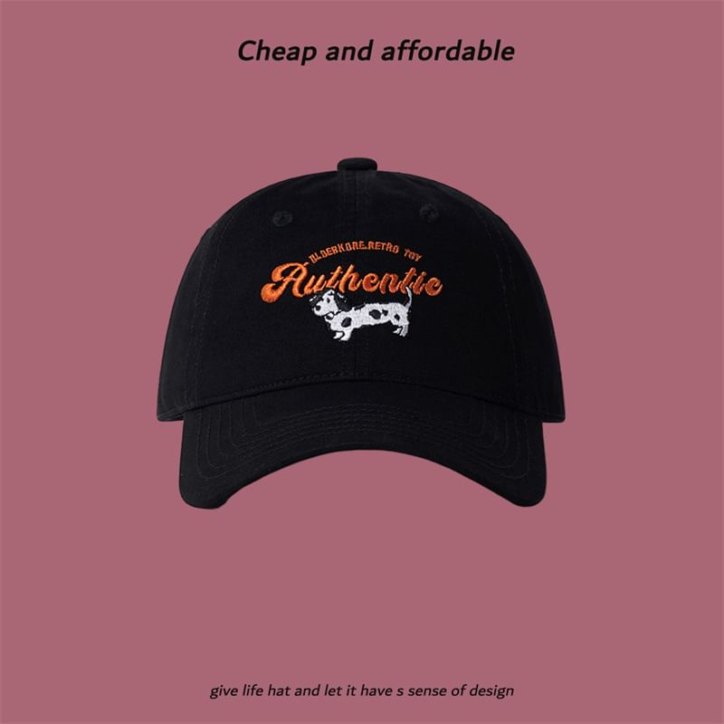 Baseball Dog Cap Embroidered