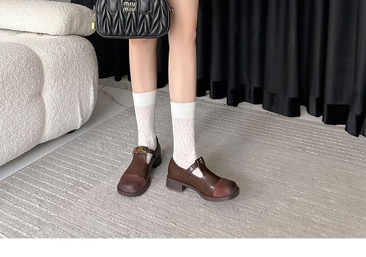 Pumps Heel Mary Cap Block Jane Toe
