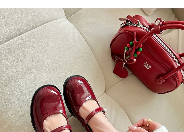 Toe Heel Jane Mary Round Block Pumps