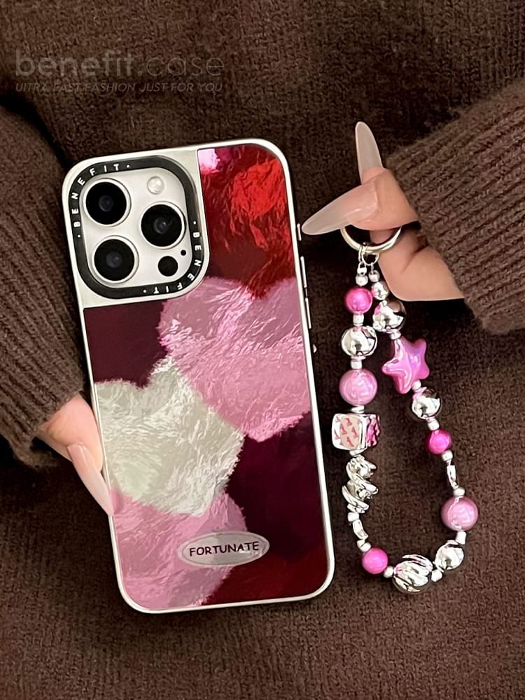 / Strap Phone Heart Case Set