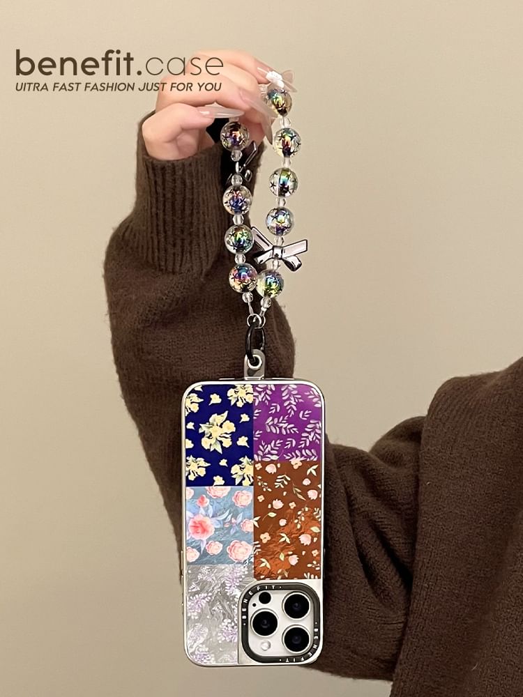 Strap / Set Phone Floral Case