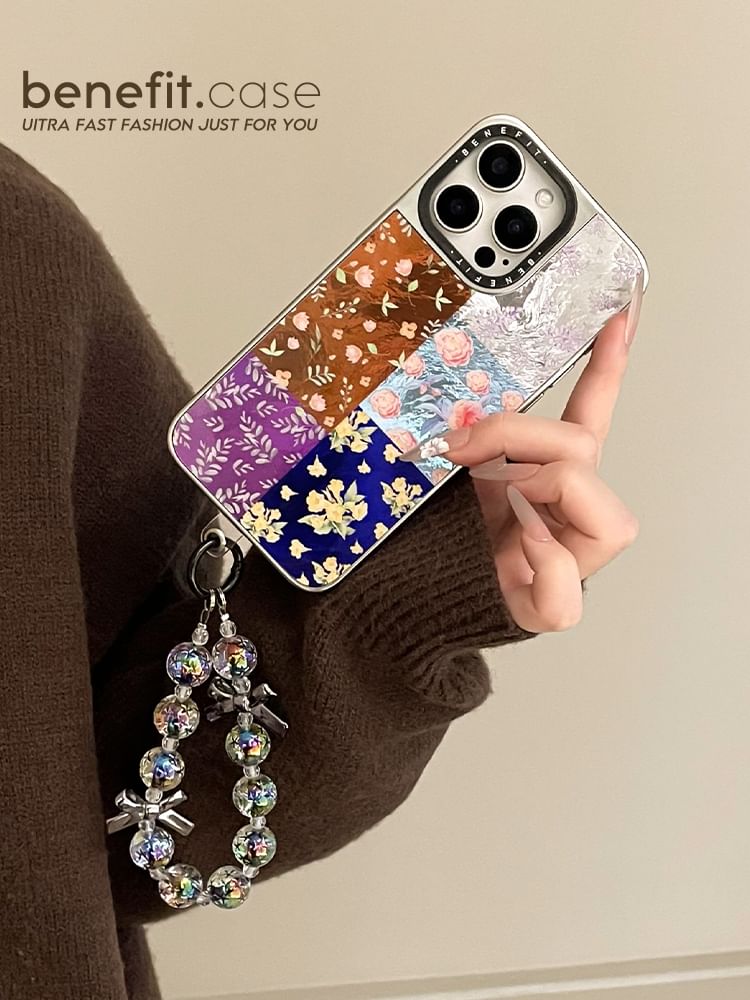 Strap / Set Phone Floral Case