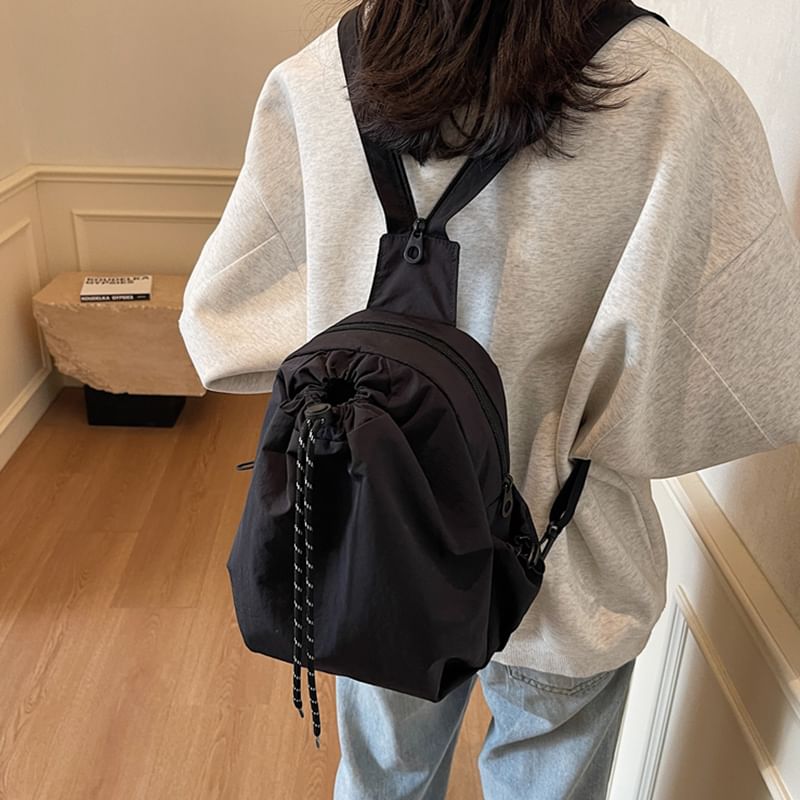 Backpack Drawstring Multi-Pocket