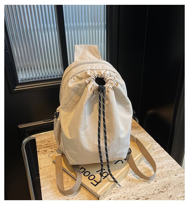 Backpack Drawstring Multi-Pocket