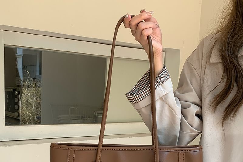 Wholesale Sample Bag Faux Tote Plain Leather