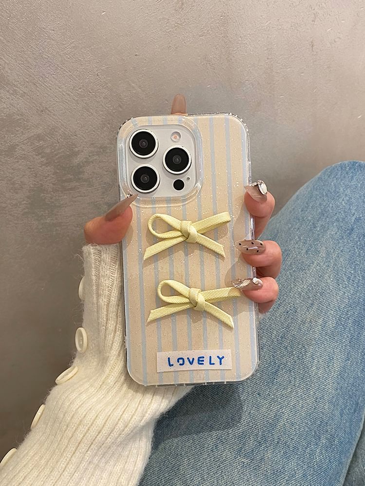 Phone Case Striped Ribbon