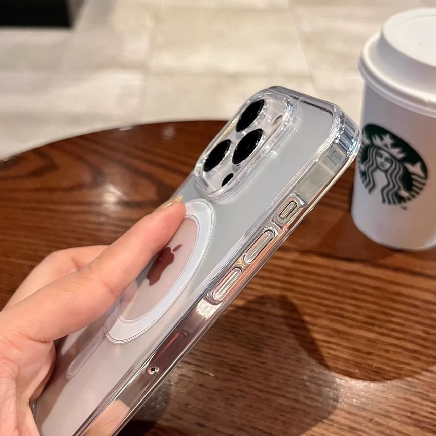 (Compatible Case with Magnetic MagSafe) Transparent Phone