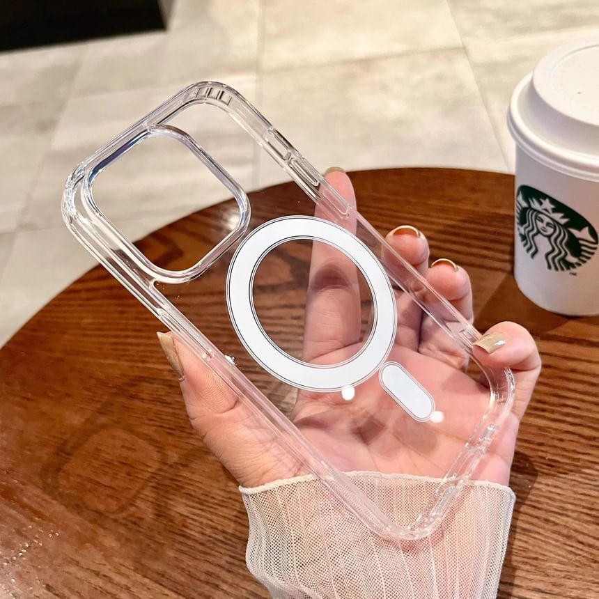 (Compatible Case with Magnetic MagSafe) Transparent Phone