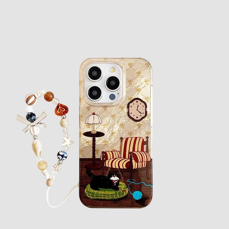 with Case Cat Phone Strap