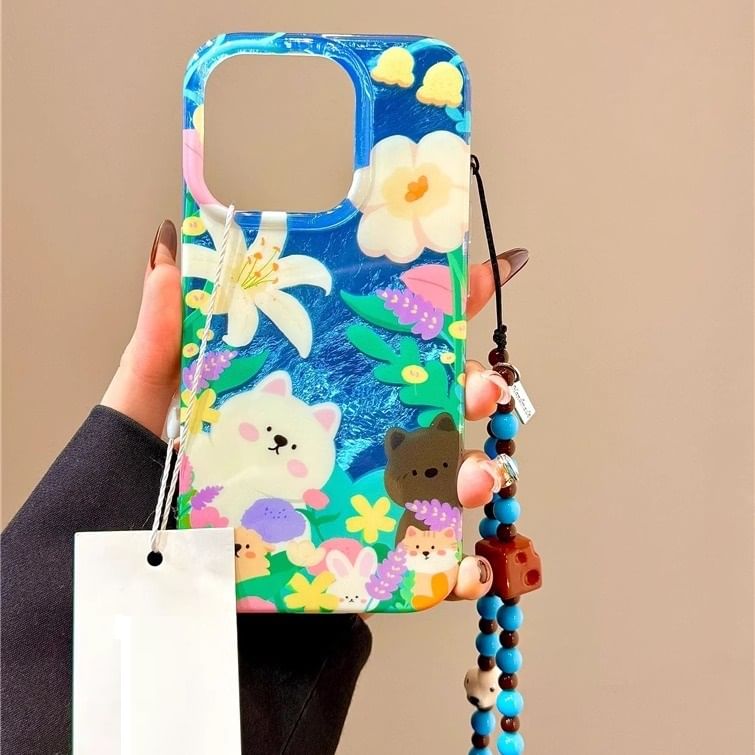 with Strap Case Phone Animal