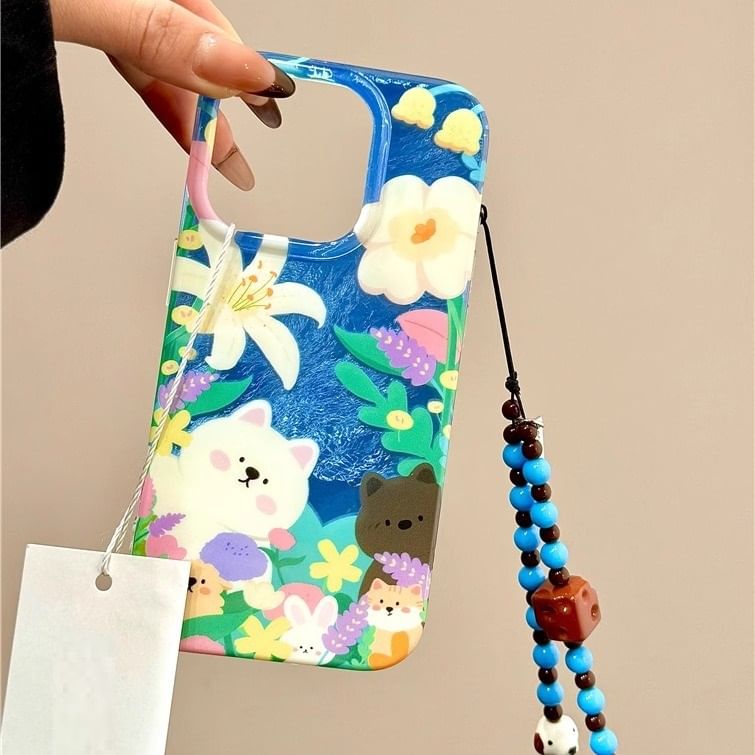 with Strap Case Phone Animal