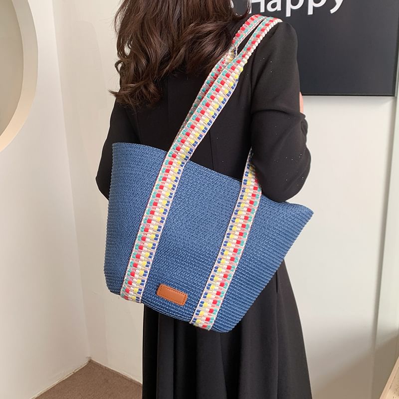 Sample Woven Pattern Strap Tote Bag