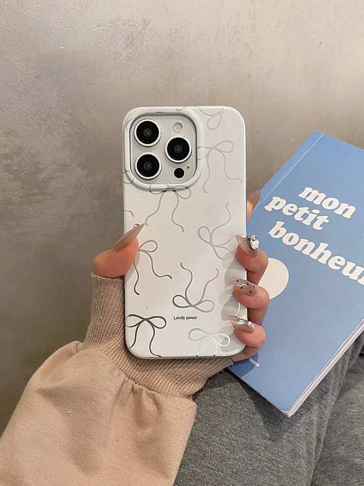 / Set Strap Phone Case Bow